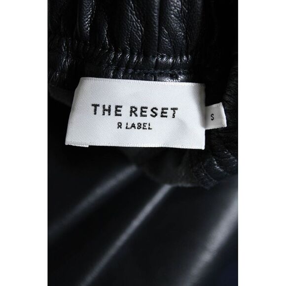 R Label The Reset Womens Faux Leather Slim Leg Pants Black Size Small - Picture 6 of 6
